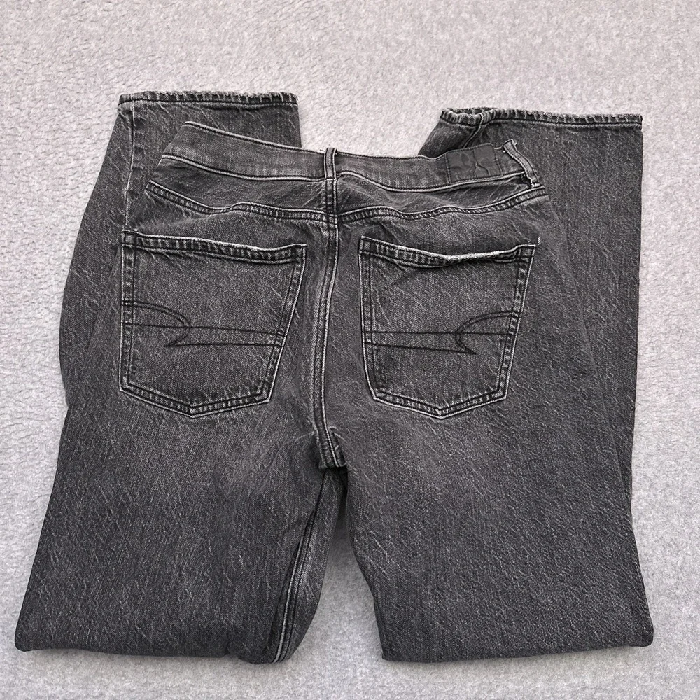 American Eagle 90s Bootcut Jeans Womens 4 SHORT Gray Denim 100%‎ Cotton Mid-Rise